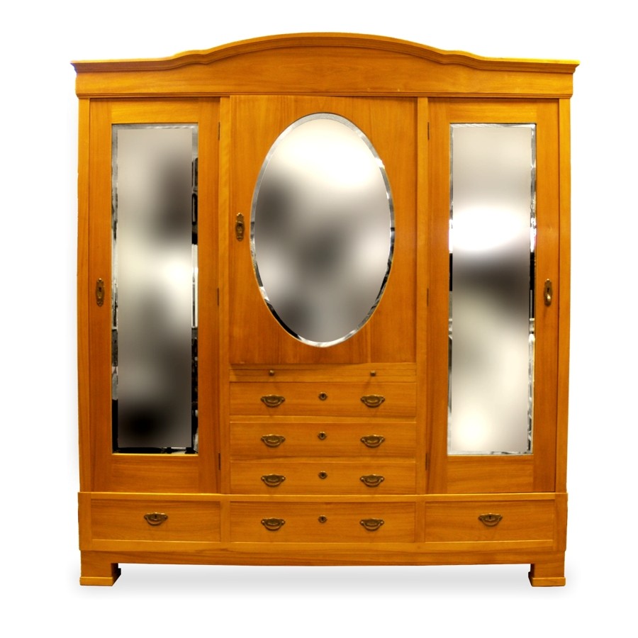 Kleiderschrank Schrank Jugendstil Spiegelschrank Spiegelschrank Jugendstil