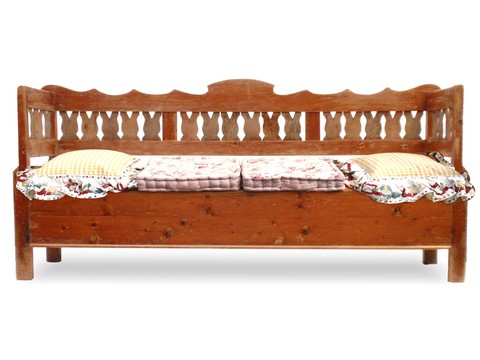 Truhe alte Sitztruhe Küchenbank Sitzbank Truhenbank Truhenbank antik Weichholz