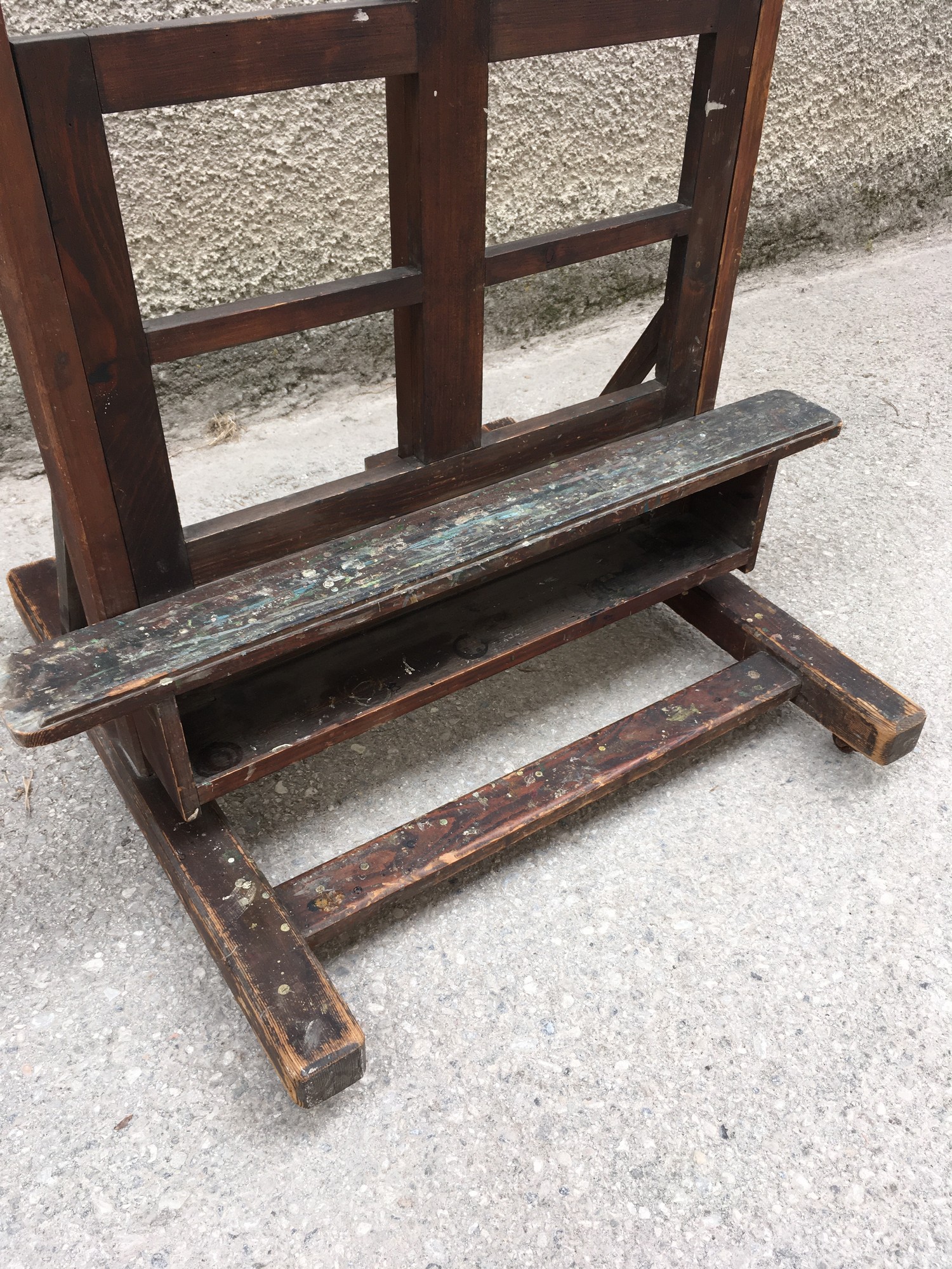 Staffelei Standstaffelei groß Holz mit Rollen fahrbar höhenverstellbar