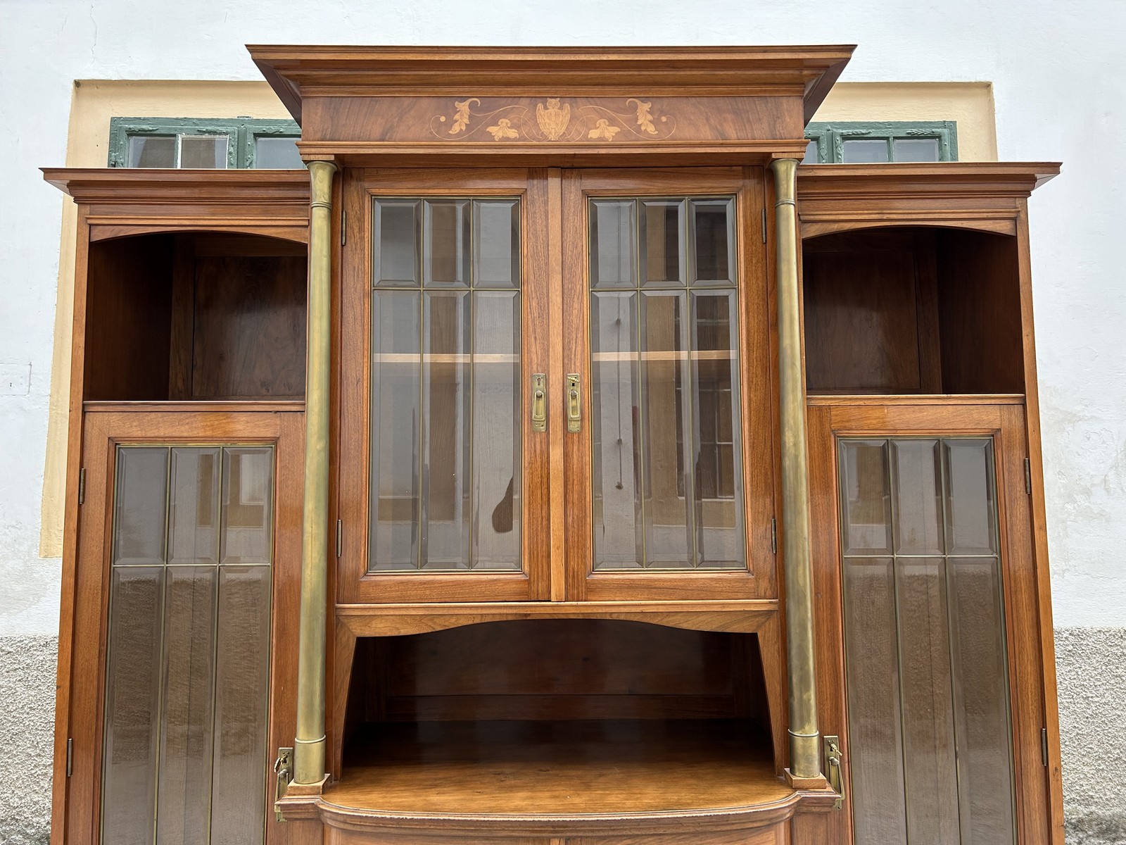 Jugendstil Vitrinenschrank 