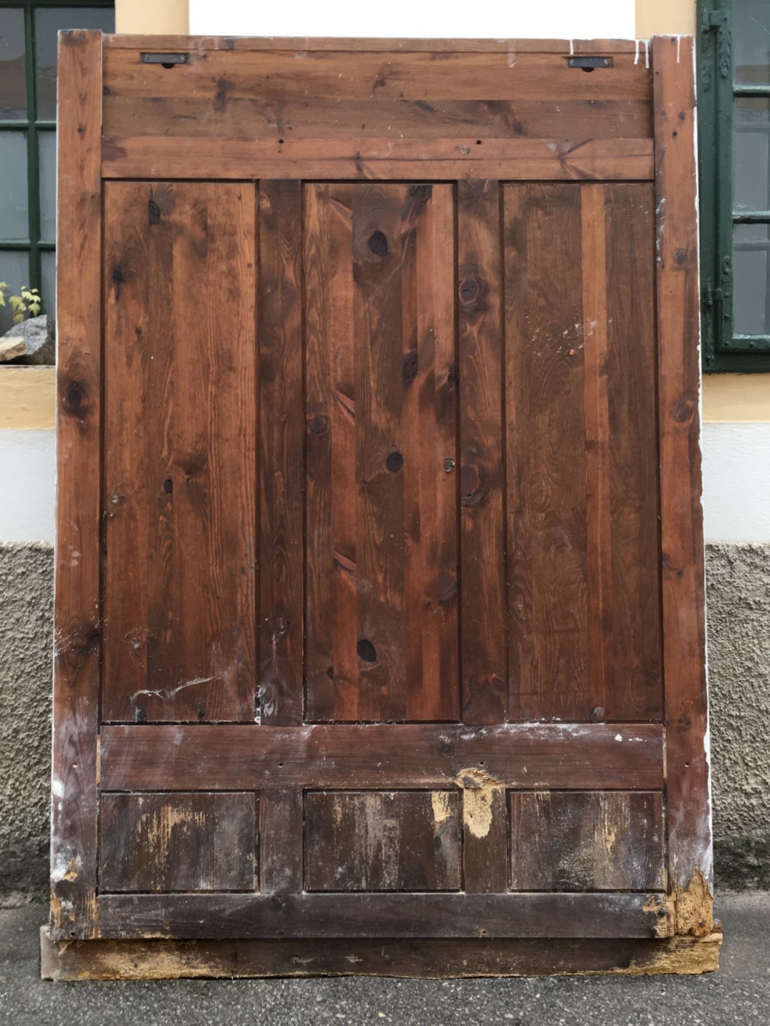 Garderobe Vintage Holz Paneel