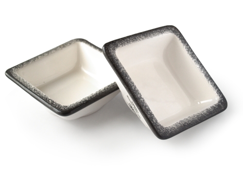 Gmundner Keramik handbemalt Shabby Chic Schale "Morgentau" Gmundner Keramik SESA11 eckige Schale Morgentau