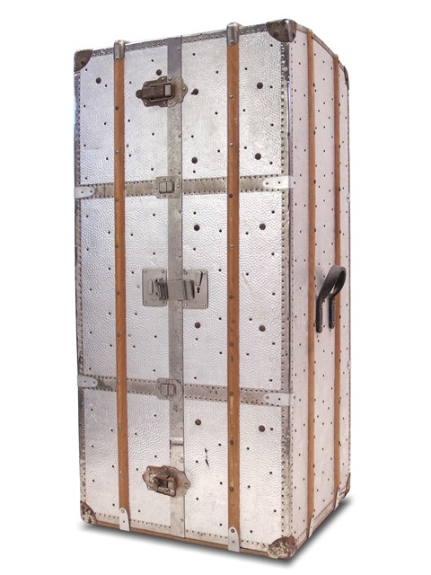Kofferschrank antik Vintage Truhe