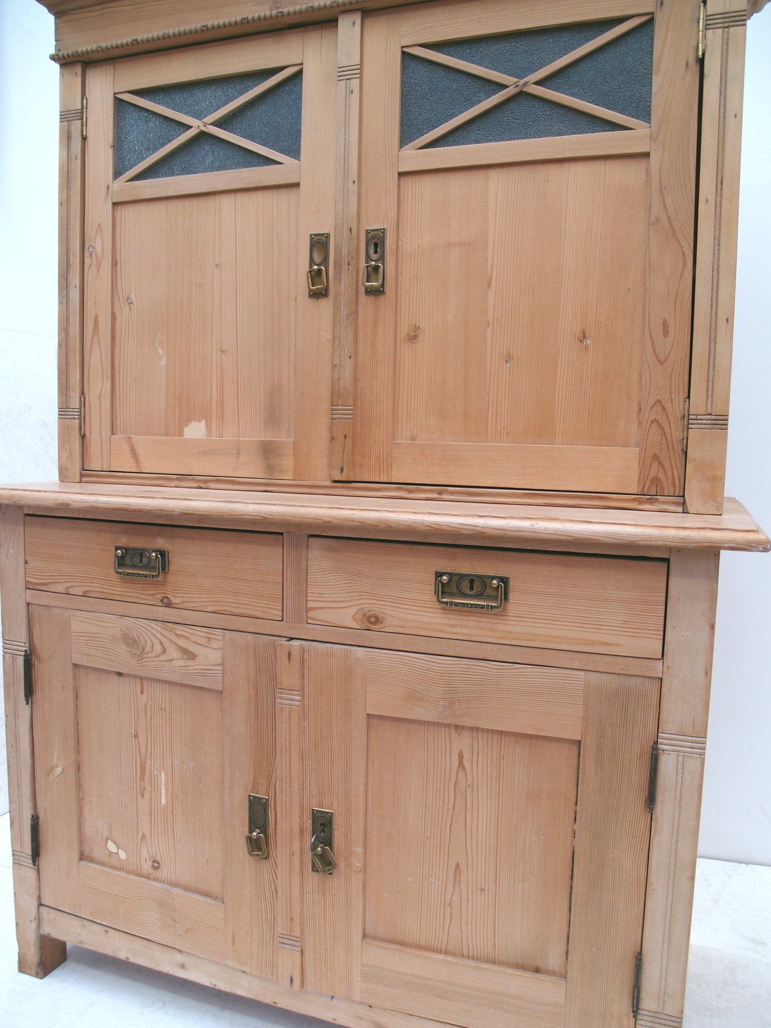 Kredenz Naturholz Küchenschrank antiker Weichholz Schrank