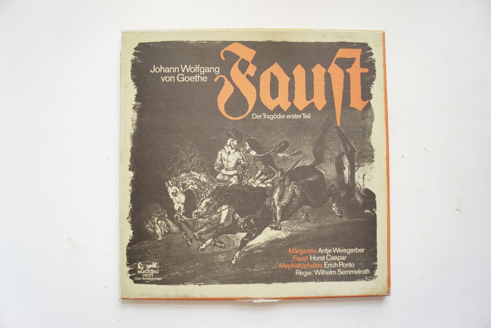 Vinyl Schallplatte Musik J.W.v. Goethe, 1974, Der Tragödie Erster Teil