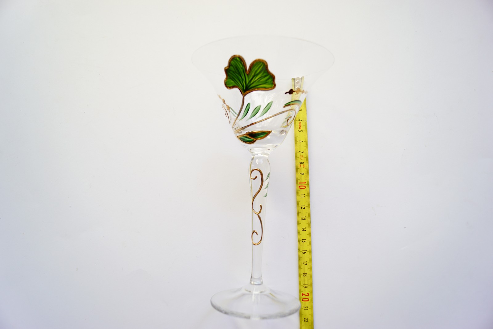 Kristallgläser bemalt Nagel Traumwelten Ginko Martinigläser