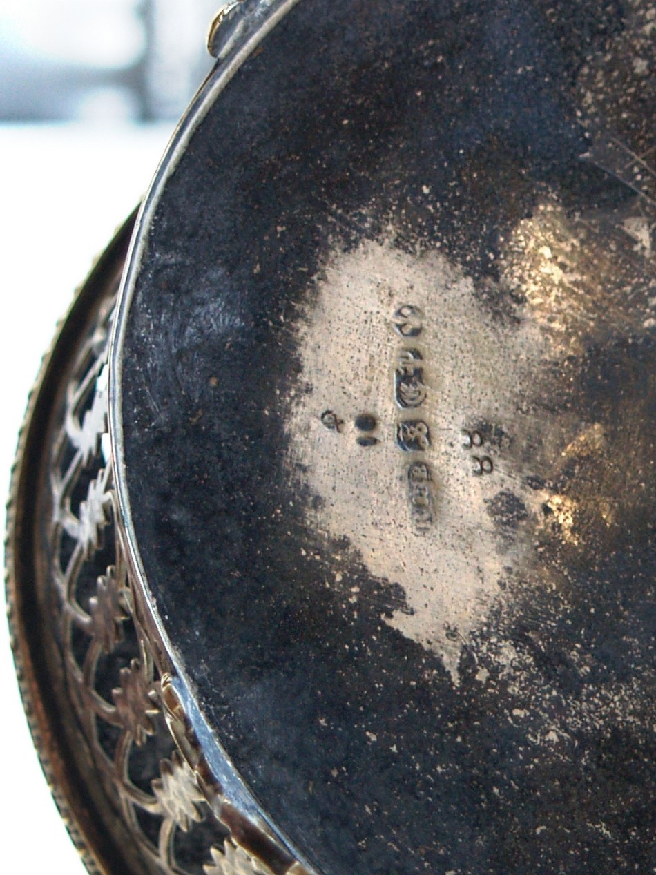 Versilbert Gewürzbehälter Menage Kristall