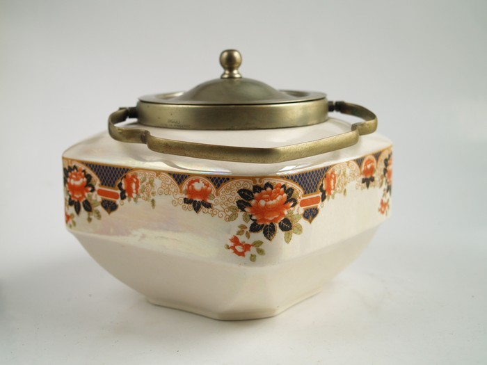 Jugendstil Keramikdose antik