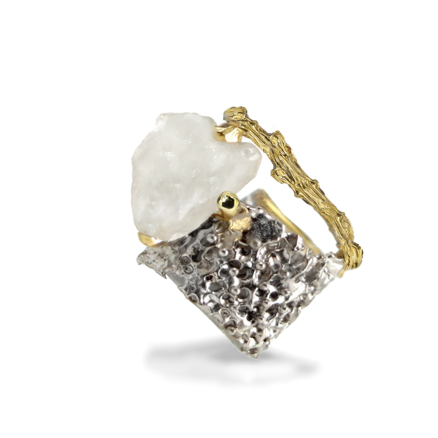 Bergkristall 925 Silber Ring SChmuck Handarbeit