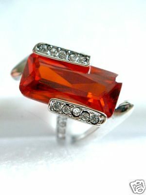 RING 925 Silber Rubine Zirkone exquisit & frisch zur Ballrobe Cocktailring TRAUM