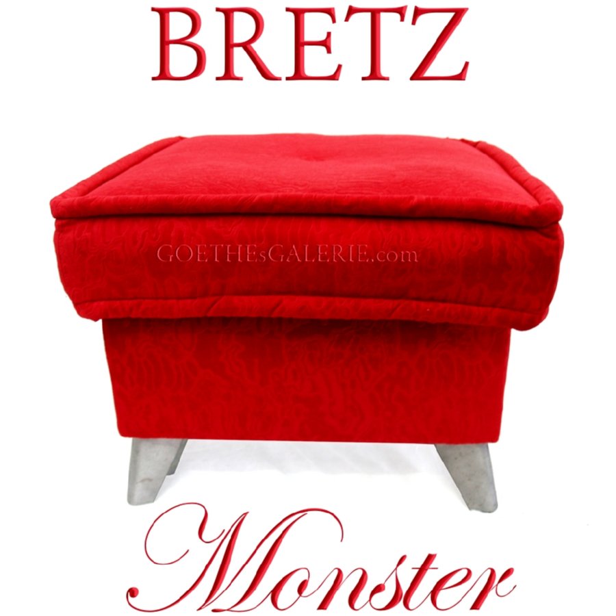 BRETZ Cultsofa Hocker MONSTER Fußhocker Bretz Hocker rot gebraucht