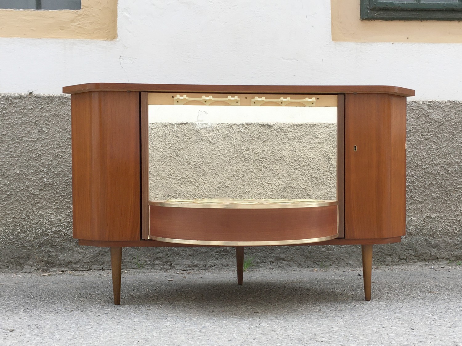 Barschrank Kommode Eckschrank Vintage Drehbar Original Retro