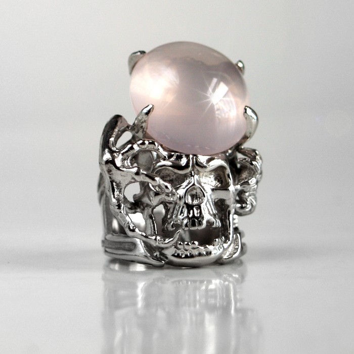 Ring Silber Totenkopf 925