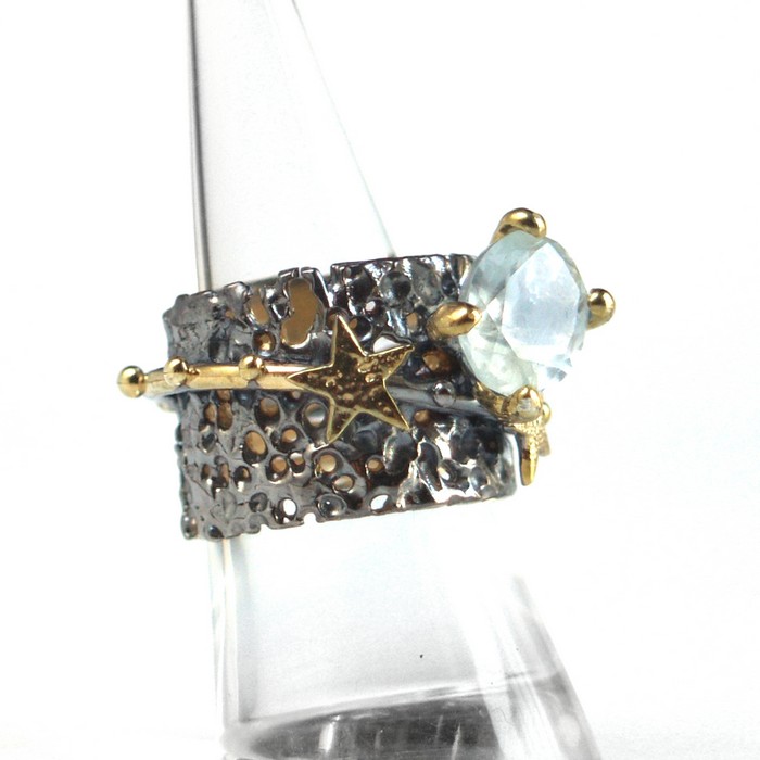 Ring Aquamarin Stern