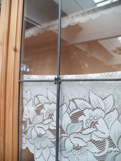 Landhaus Vitrine Schrankvitrine