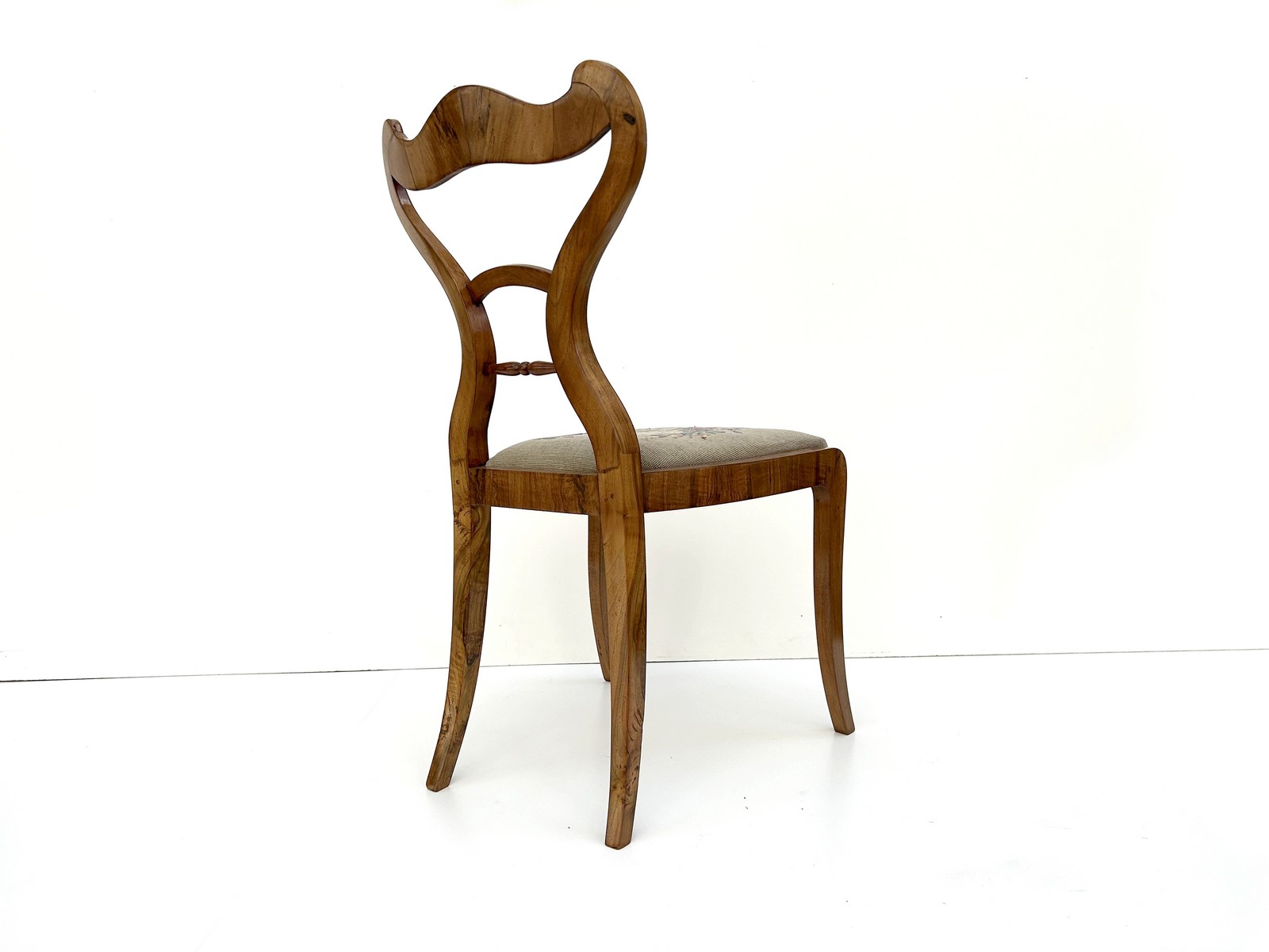 Paar Biedermeier Sessel Stuhl antik Gobelin 2 Stk. um 1820