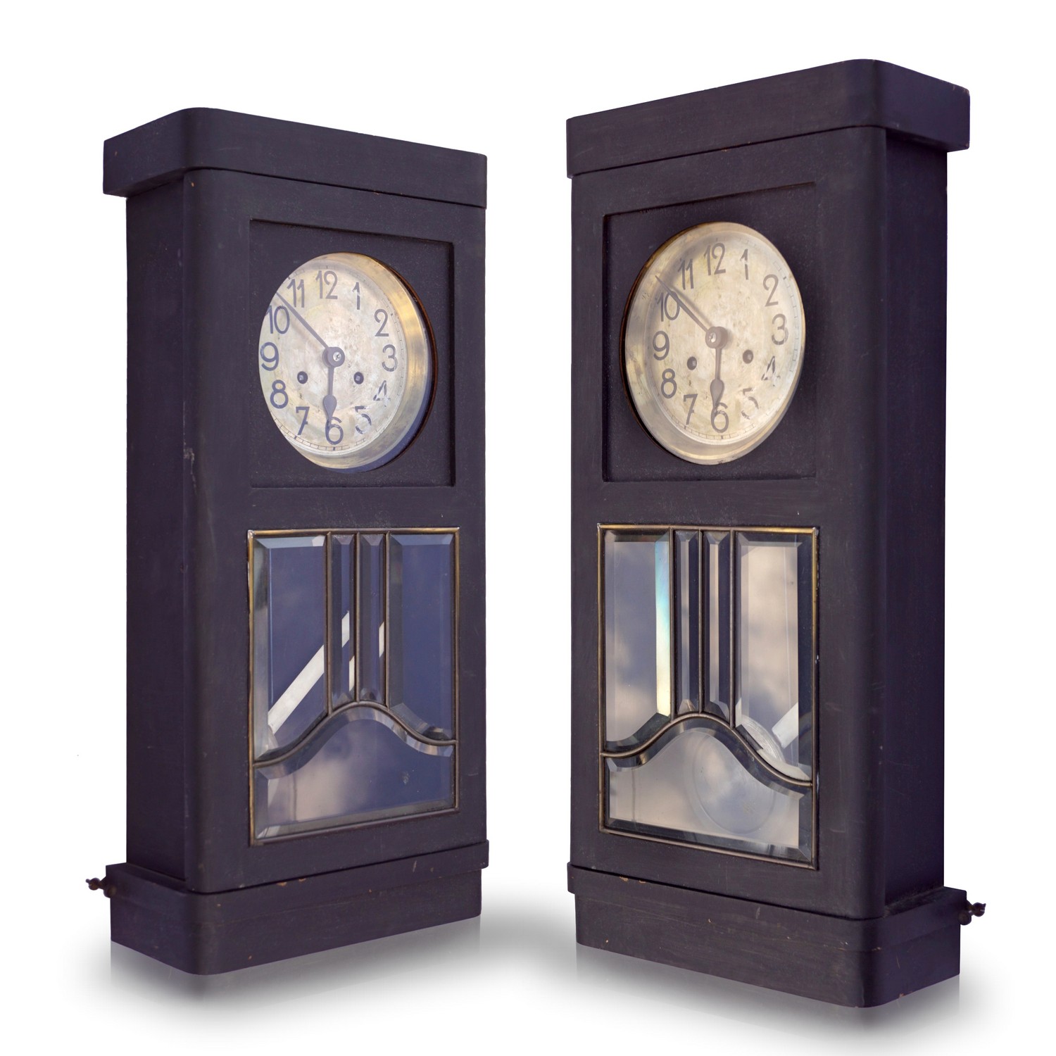 antike Wanduhr Jugendstil Adler Uhrwerk 1901 Otto Wytrlik Design Junghans Regulator