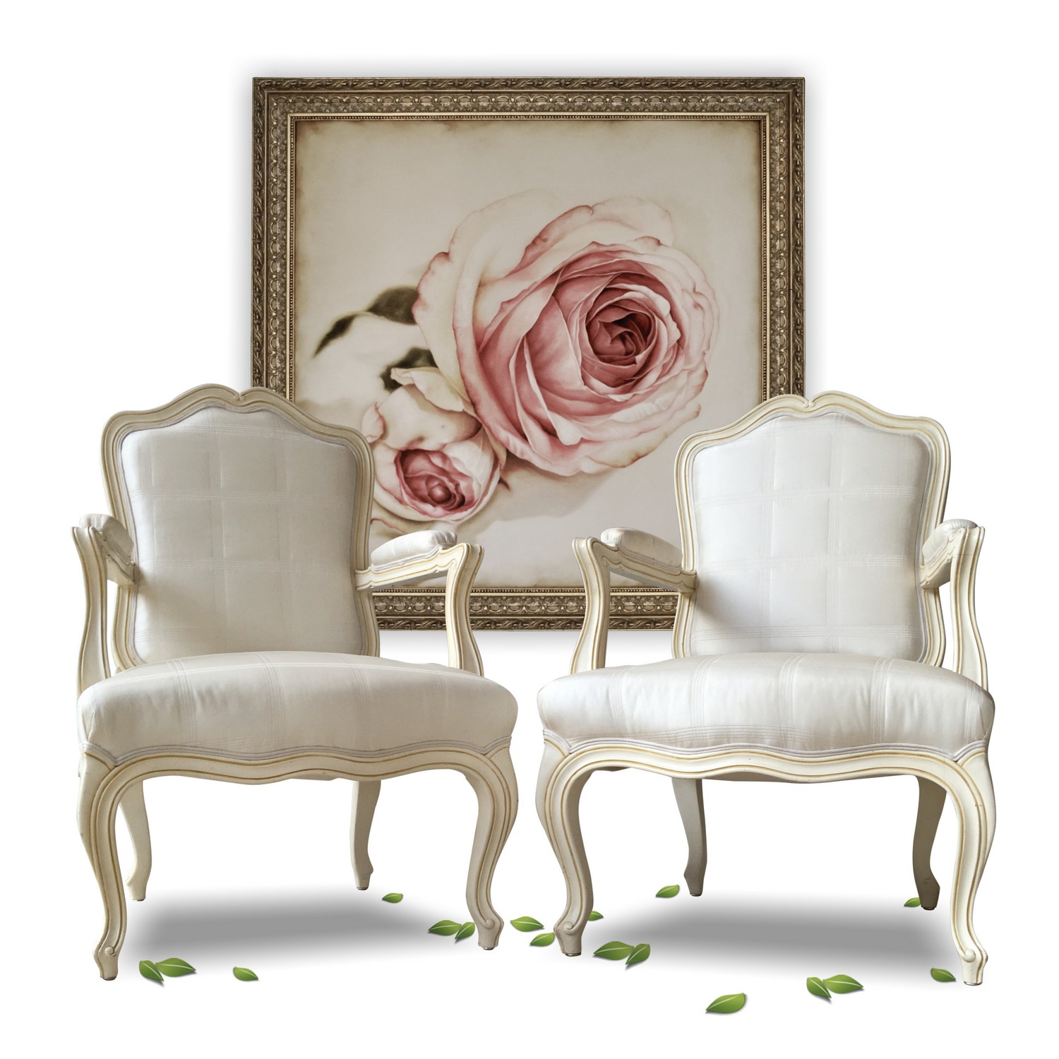 Armlehnstuhl creme Vintage Chippendale Barock Sessel Shabby Chic Armlehnstuhl Creme Vintage Design Sessel