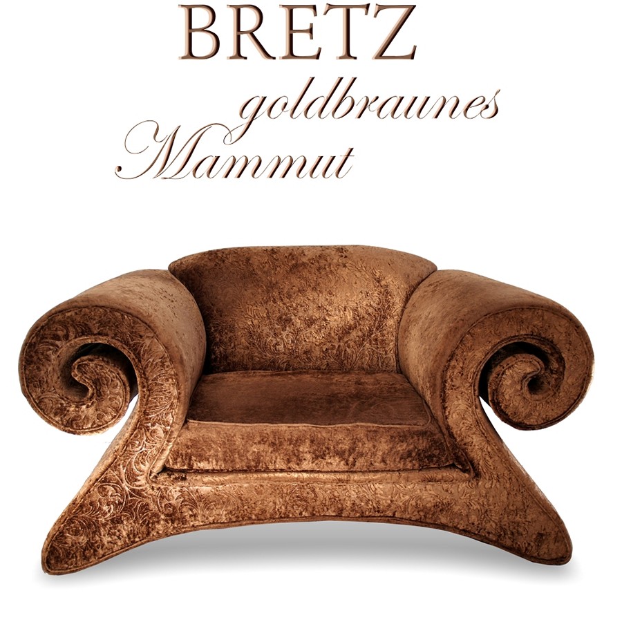 BRETZ Mammut Sofasessel goldbraun Megateil Bretz Mammut Sofasessel