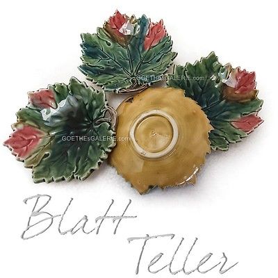 Blatt Teller Vintage