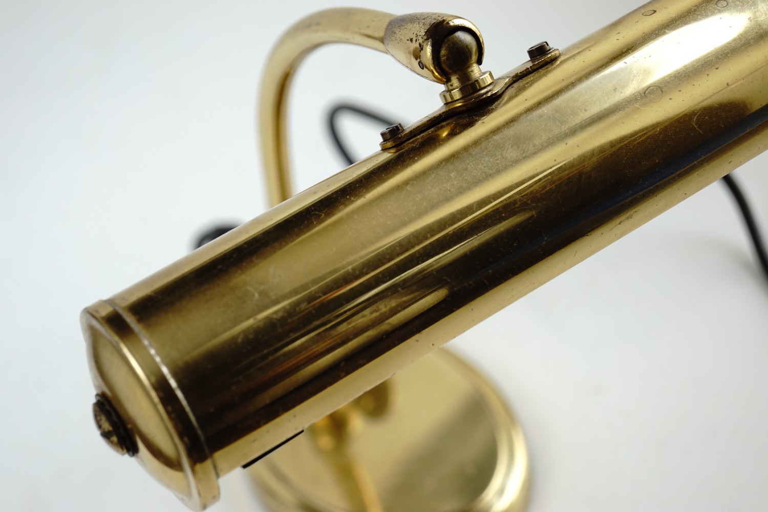 Tischlampe Schreibtischlampe Kontorlampe Tischleuchte Messing Vintage