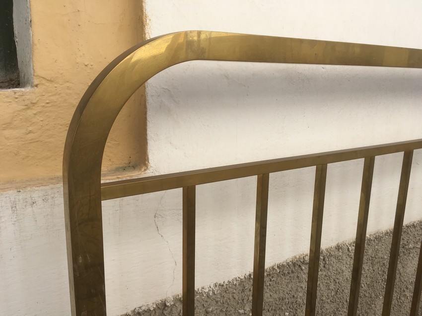 Bett Jugendstil Messing antik