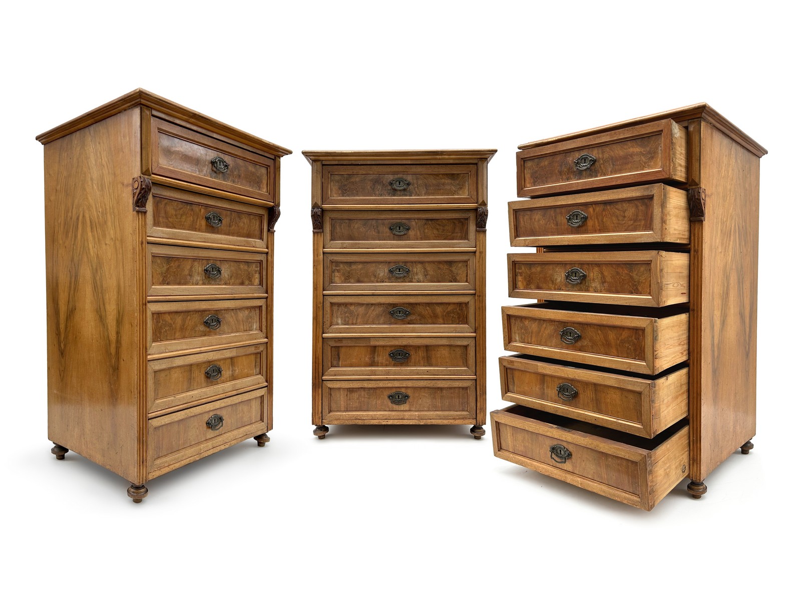 Schubladenschrank antike Kommode 6 Laden Historismus Ladenkommode