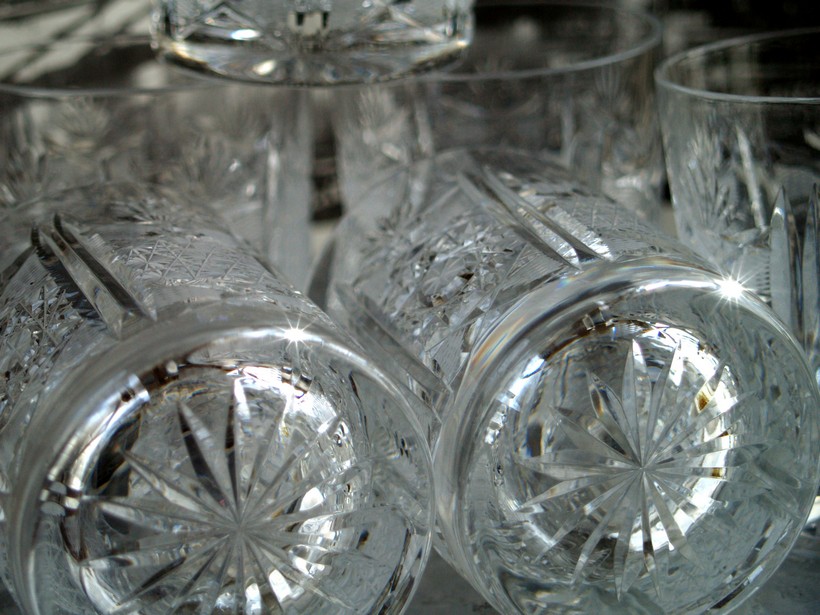 Bleikristall Wassergläser