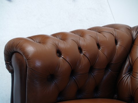 Chesterfield Leder Sofa