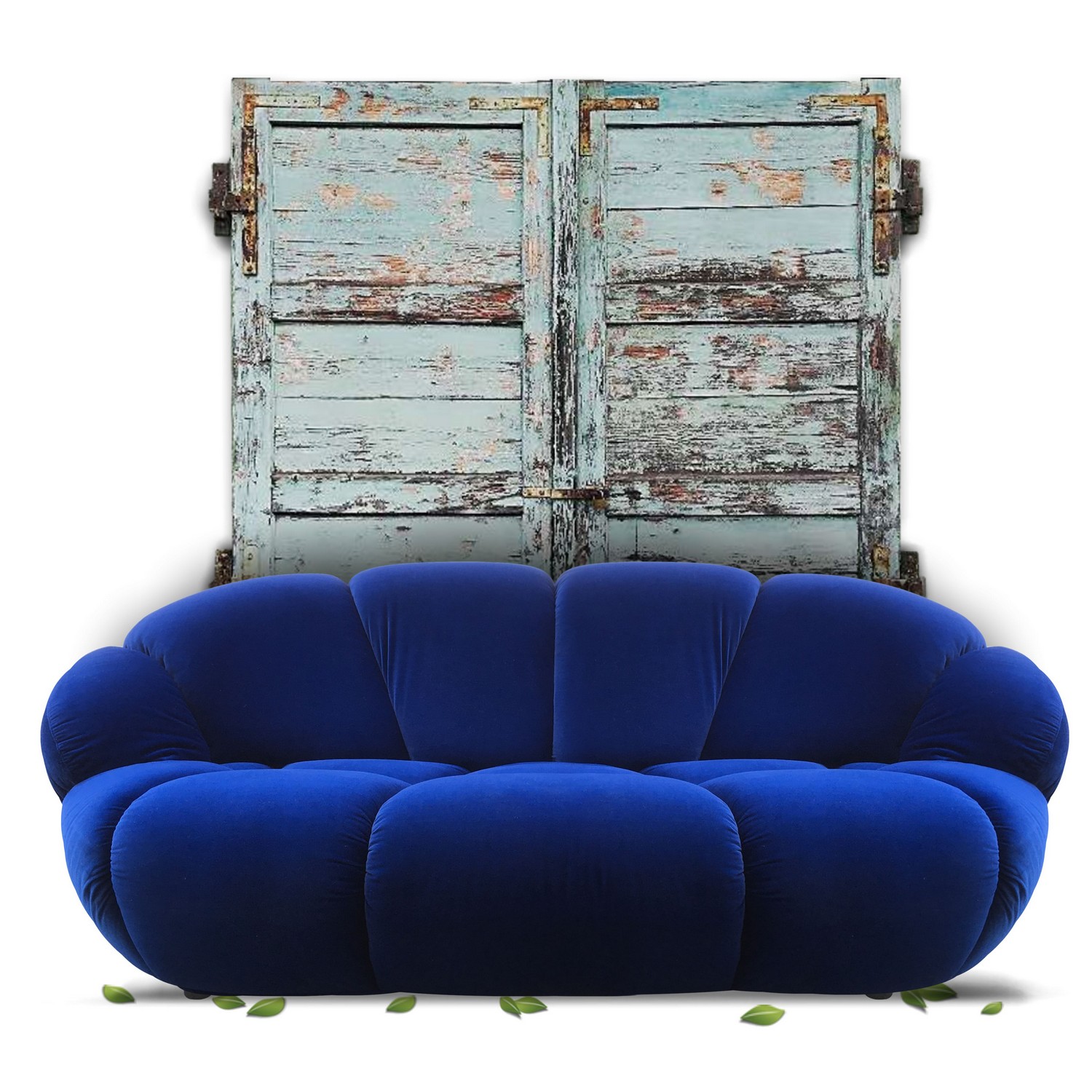 Bretz Sofa Design blau Aktion Kautsch Couch