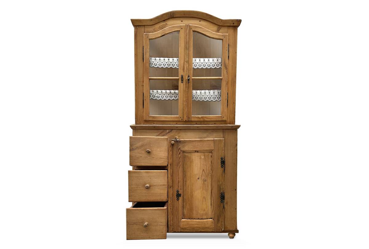 Bauernschrank antiker Küchenschrank Altholz Geschirrschrank rustikale Antiquität Bauernmöbel kaufen 1880