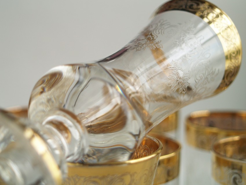Sektglas Goldrand
