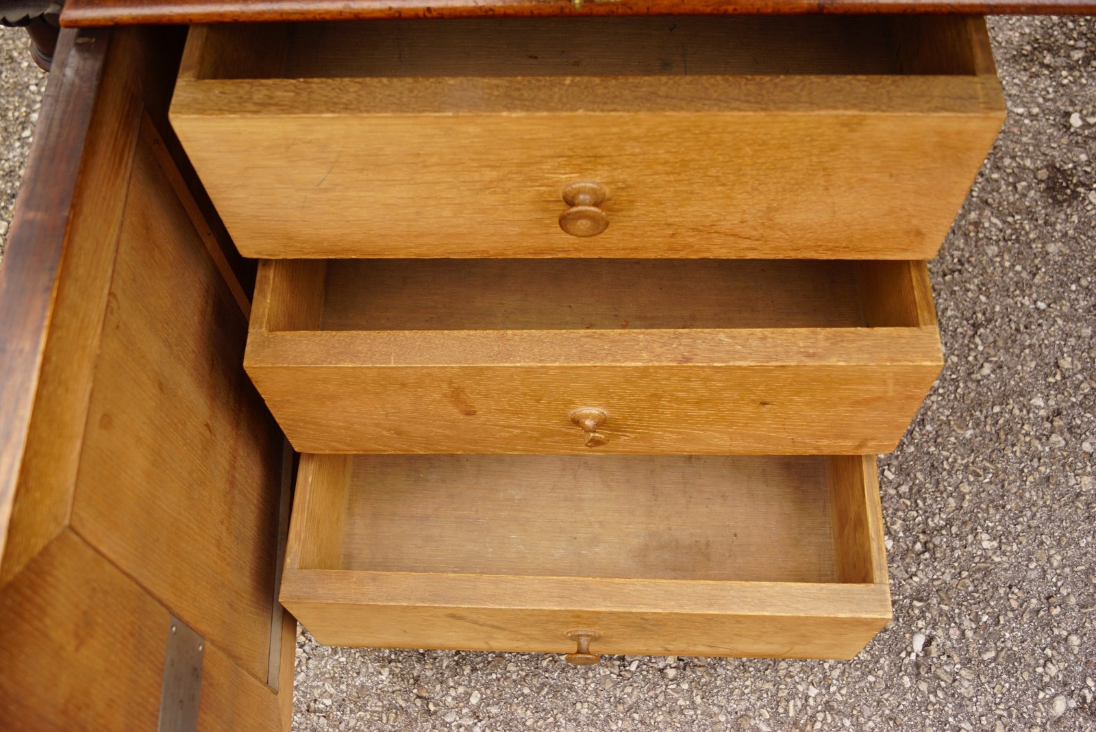 Schreibtisch antik Massivholz