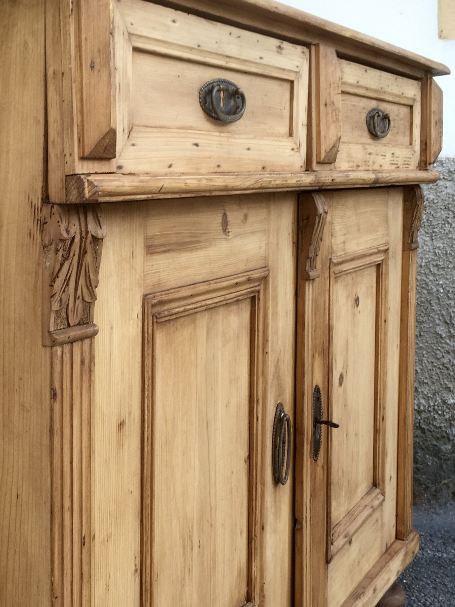 Kommode Anrichte Historismus Weichholz antik