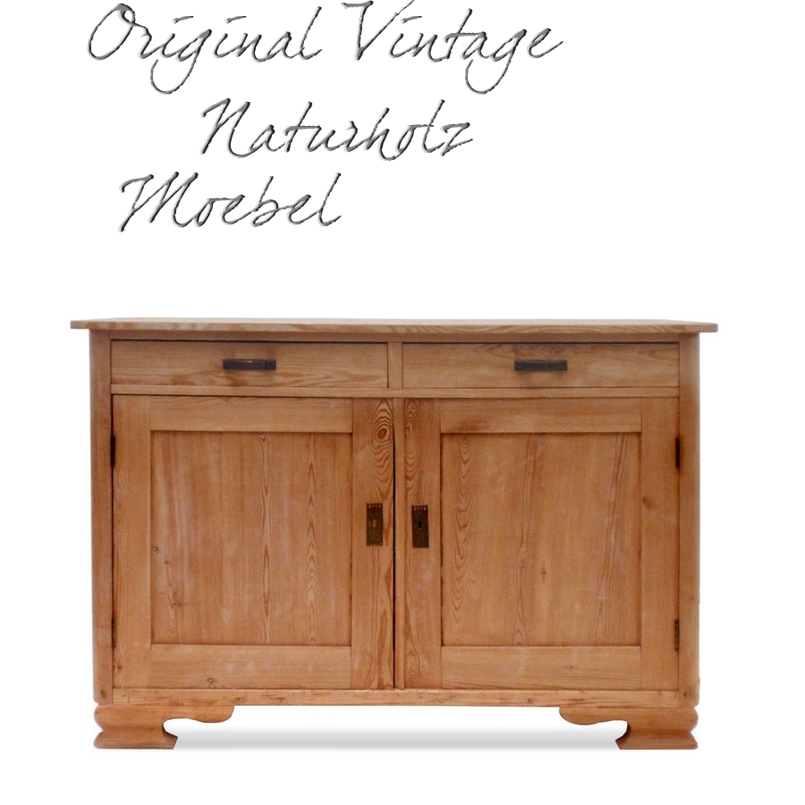 antike Kommode groß Naturholz Shabby Chic Möbel Küchenschrank antike Naturholz Kommode