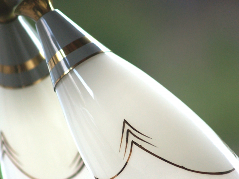 Leuchter 60er-Jahre Tütenlampe