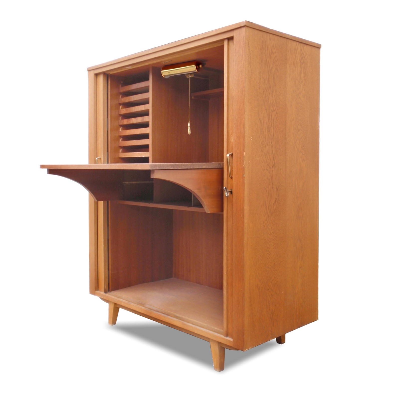 Hausbüro Retro Büro Midcentury Vintage 60er-Jahre Büroschrank Hausbuero