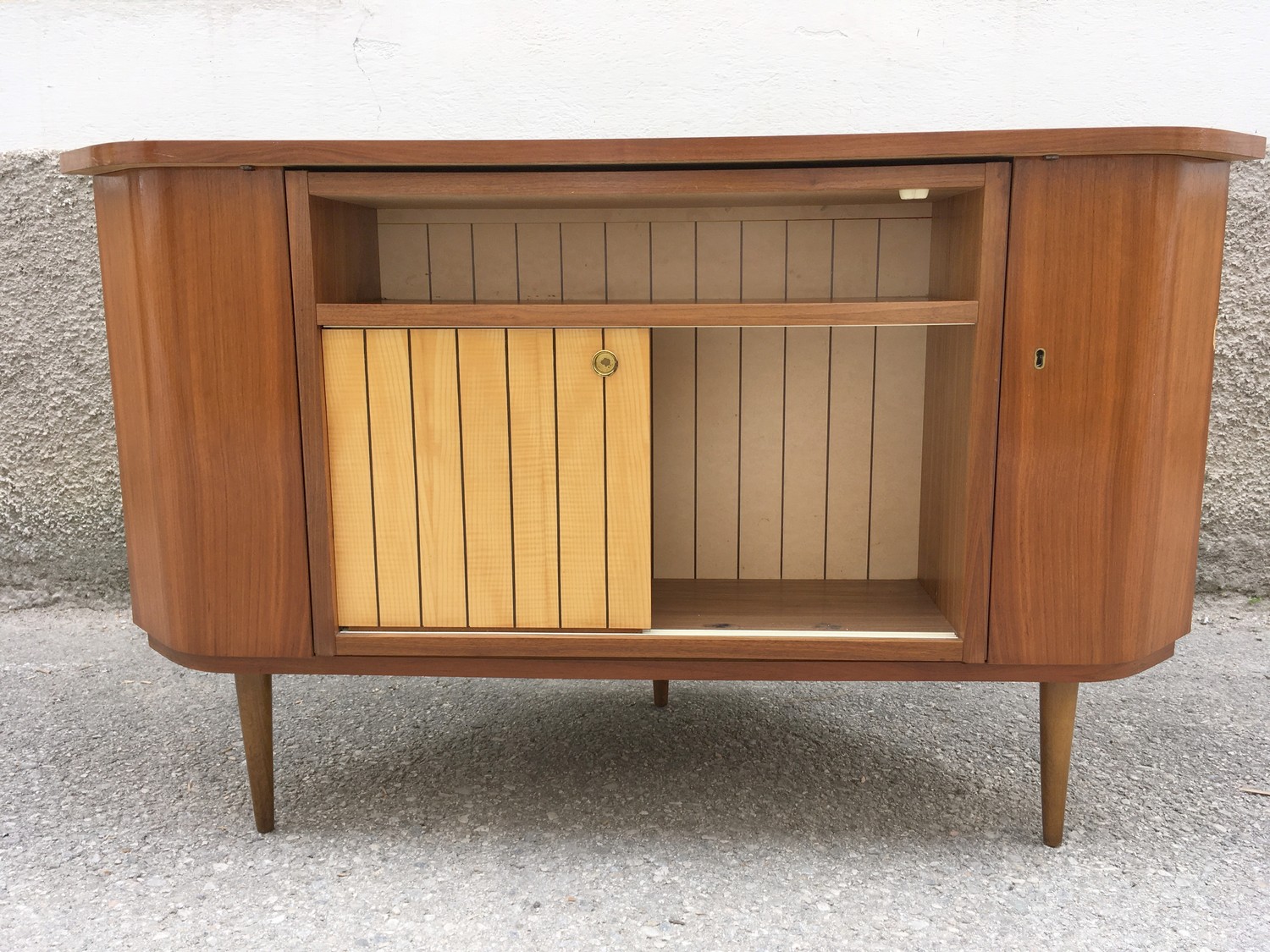 Barschrank Kommode Eckschrank Vintage Drehbar Original Retro