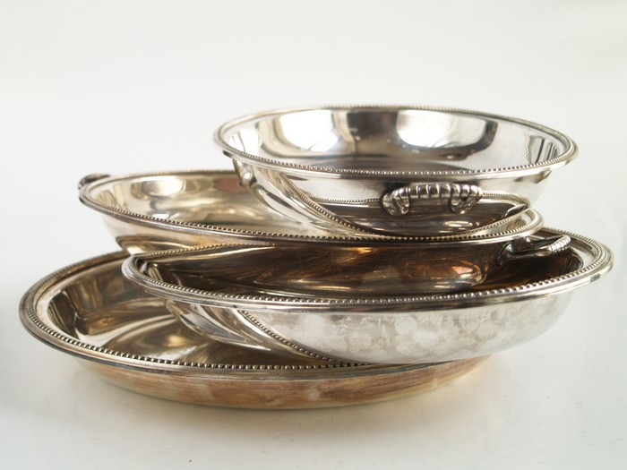 Servierplatte versilbert mit Deckel Vintage