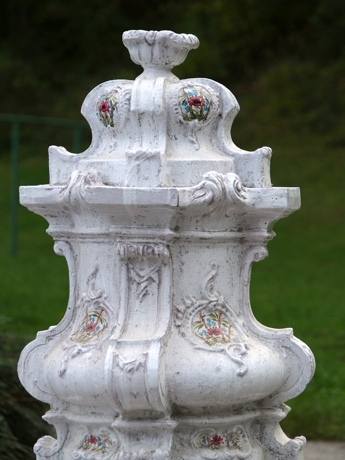 Keramik Ofen Majolika Antikstil