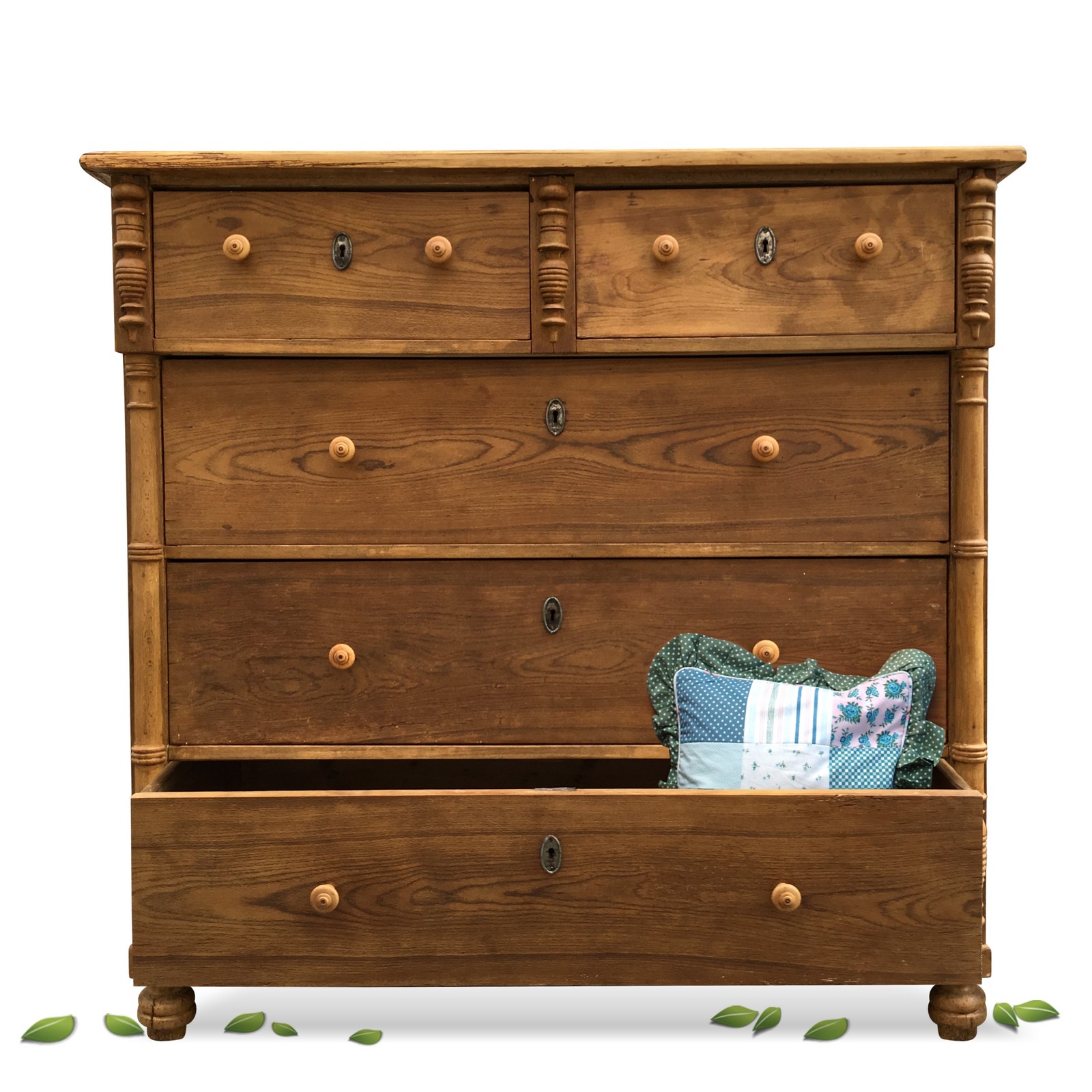 Kommode Ladenkommode saniert Landhaus Möbel Vintage antik gross Kommode antik Massiv Holz groß