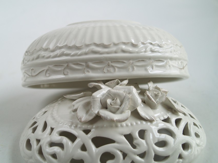 Shabby Chic Rosen Keramik Neu