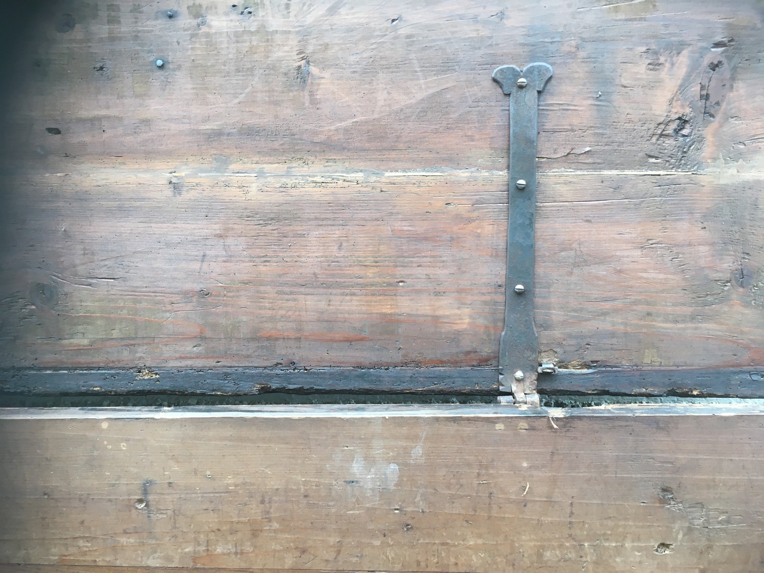 Bauerntruhe handbemalt Truhe provinziell antik 19. Jhdt. gross Weichholz massiv