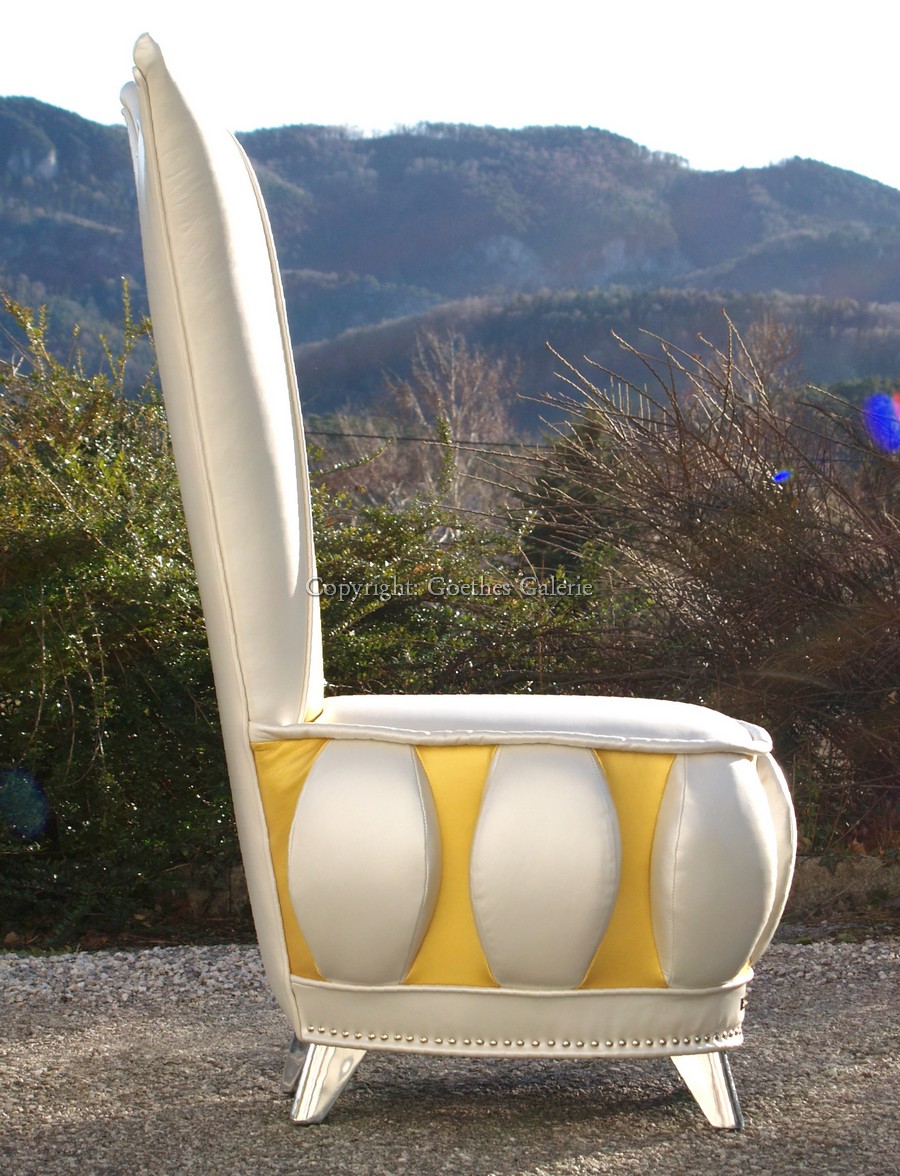 BRETZ Sessel LUCKY STUHL LEDER