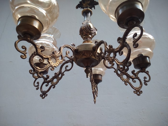 Haengelampe Glasschirm