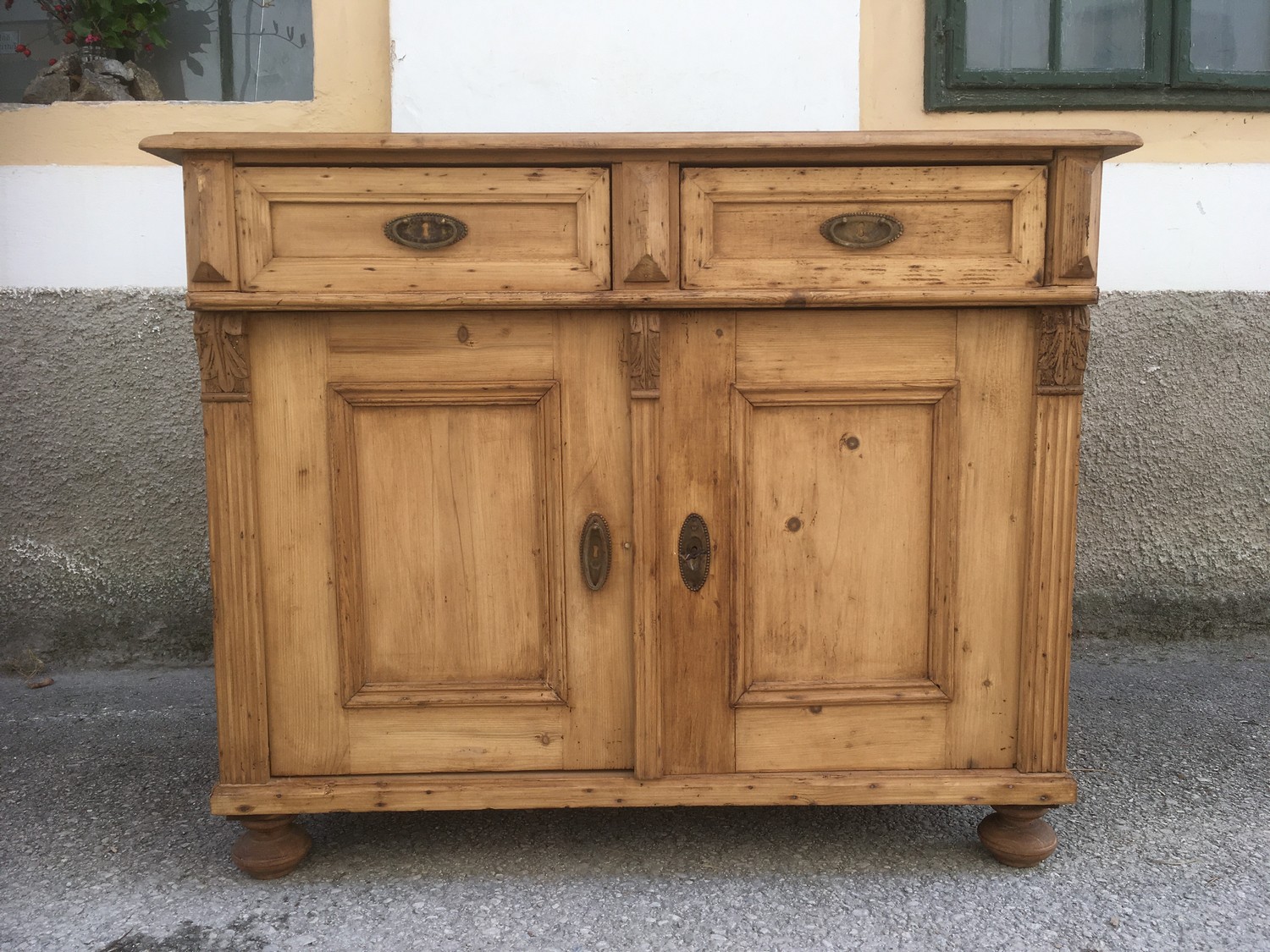 Kommode Anrichte Historismus Weichholz antik