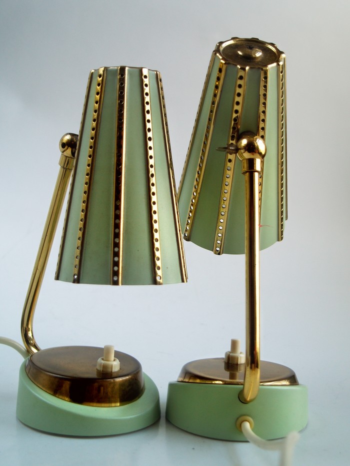 Midcentury Lampe grün