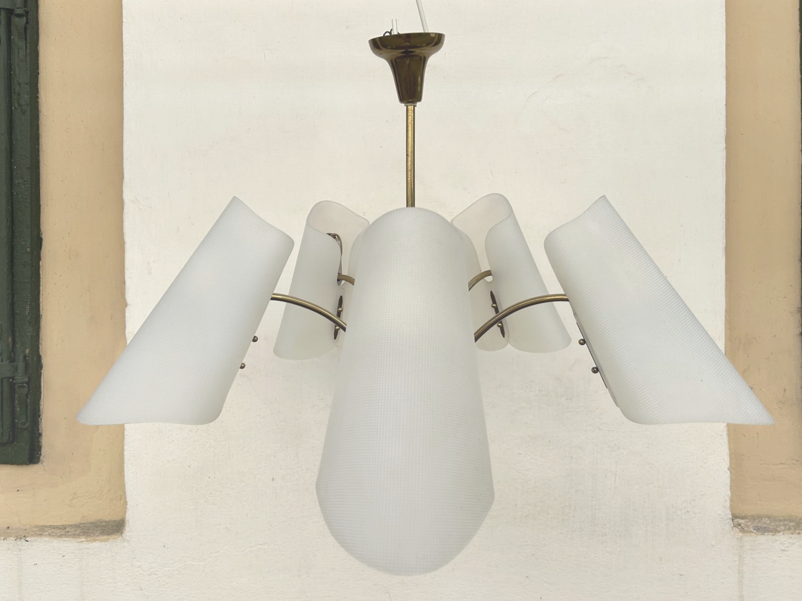 Midcentury Hängelampe Retro Tütenlampe Vintage Kalmar