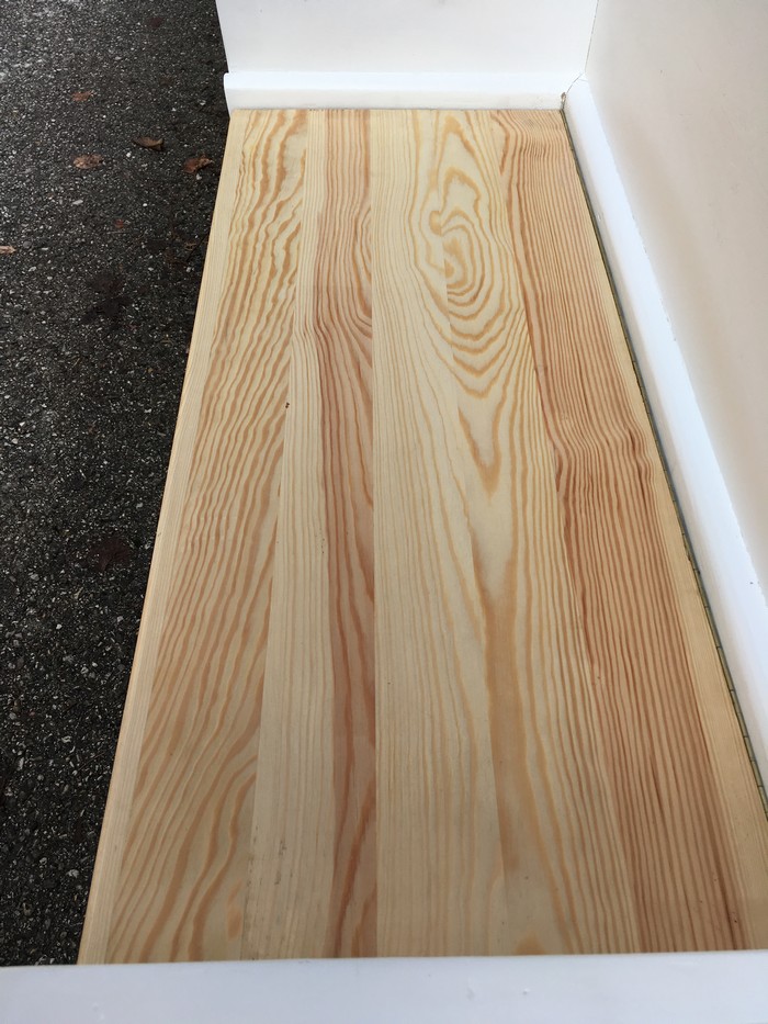 Antike Küchensitzbank weiß