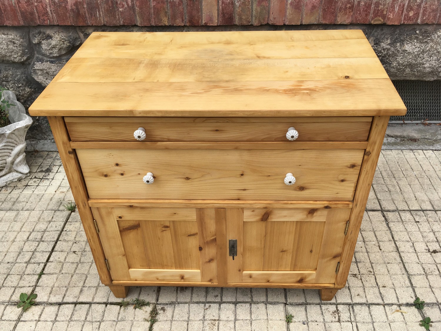 Kommode antik restauriert Ladenkommode Anrichte massiv Weichholz Landhausstil